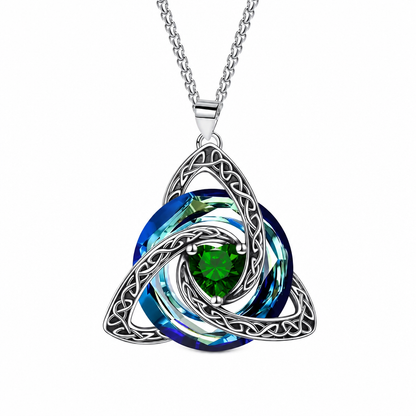 ⏳Limited-time 50% off⏰Women's Celtic Knot Birthstone Pendant Necklace🌀📿