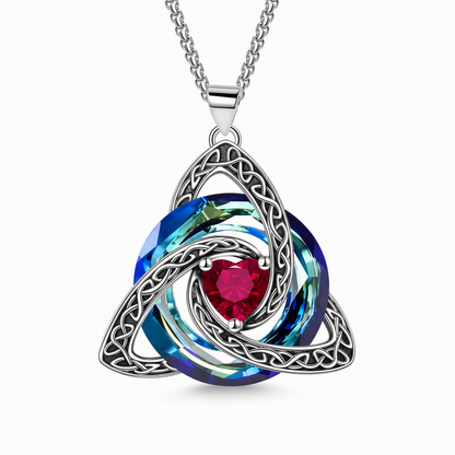 ⏳Limited-time 50% off⏰Women's Celtic Knot Birthstone Pendant Necklace🌀📿