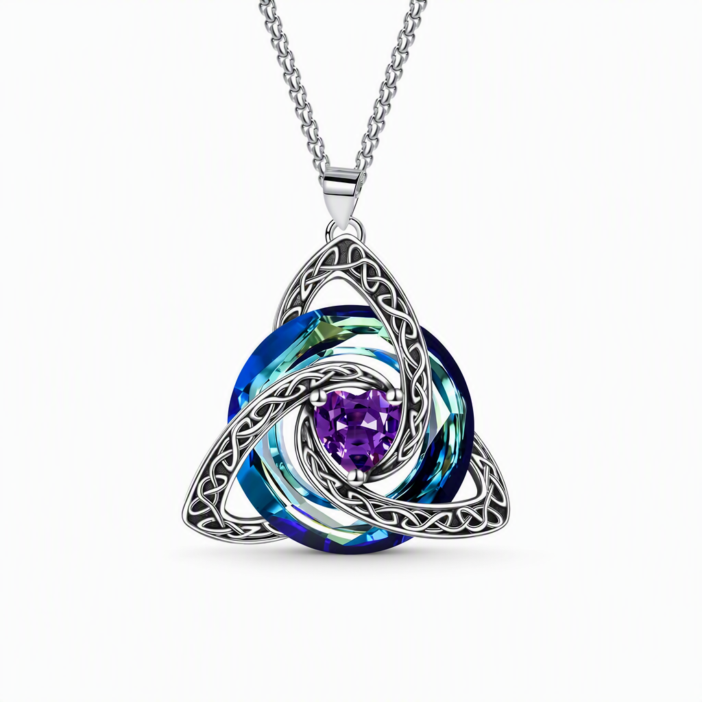 ⏳Limited-time 50% off⏰Women's Celtic Knot Birthstone Pendant Necklace🌀📿