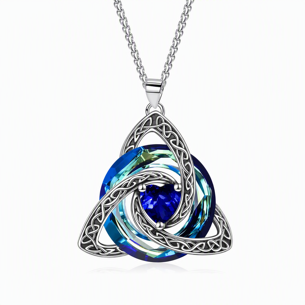 ⏳Limited-time 50% off⏰Women's Celtic Knot Birthstone Pendant Necklace🌀📿