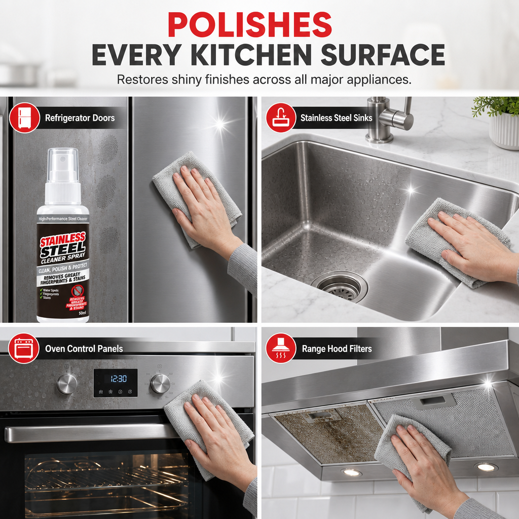 Polish Steel Instantly! No-Streak Multi-Surface Shine Spray