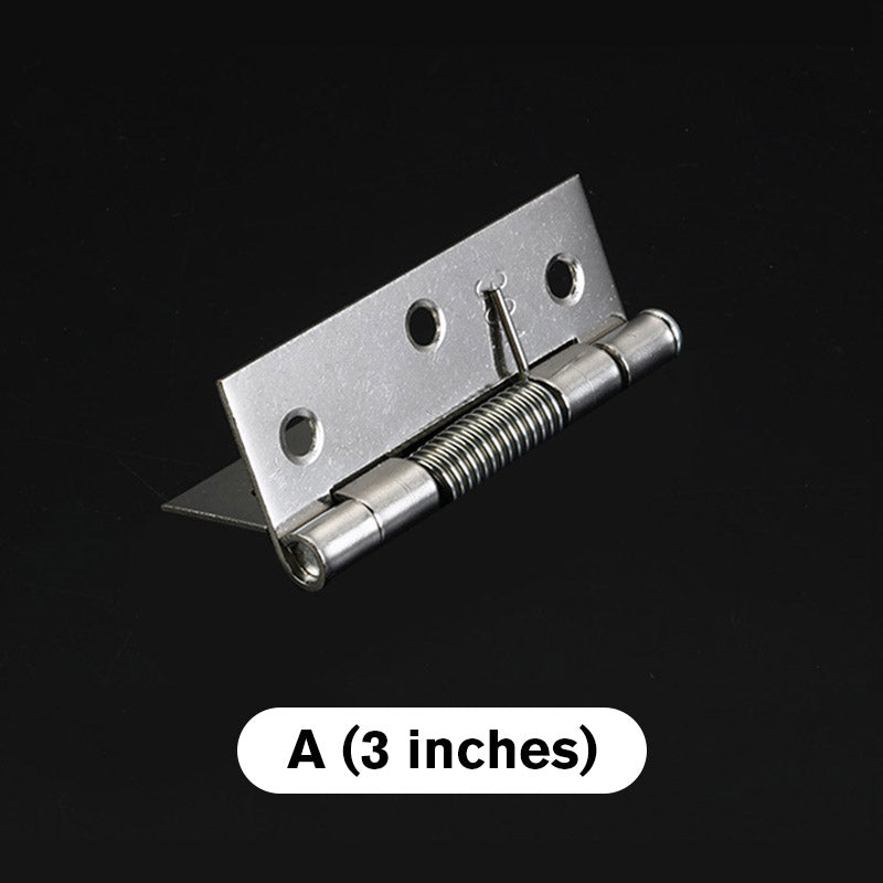 🚪✨ Stainless Steel Self-Closing Door Hinge – Built-In Spring Mechanism, Durable & Easy to Install for Home, Cabinet & DIY