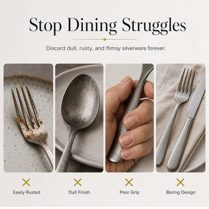 📢📢50% OFF !! ⏰4-Piece Stainless Steel Cutlery Set