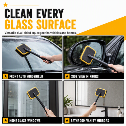 🚗40% OFF NOW! Careluxpro Car Windshield Cleaning Brush – Extended Long Handle Double-Sided Window Cleaner, Reach Deep Corners, 4 Kit Options for Interior Auto Glass