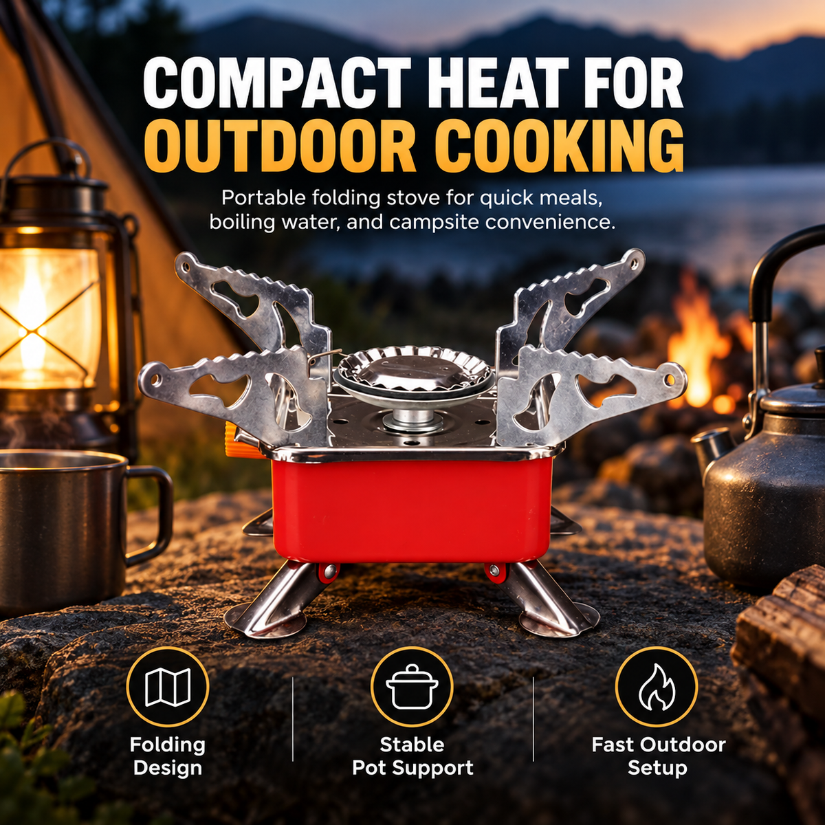 Portable Outdoor Folding Gas Stove