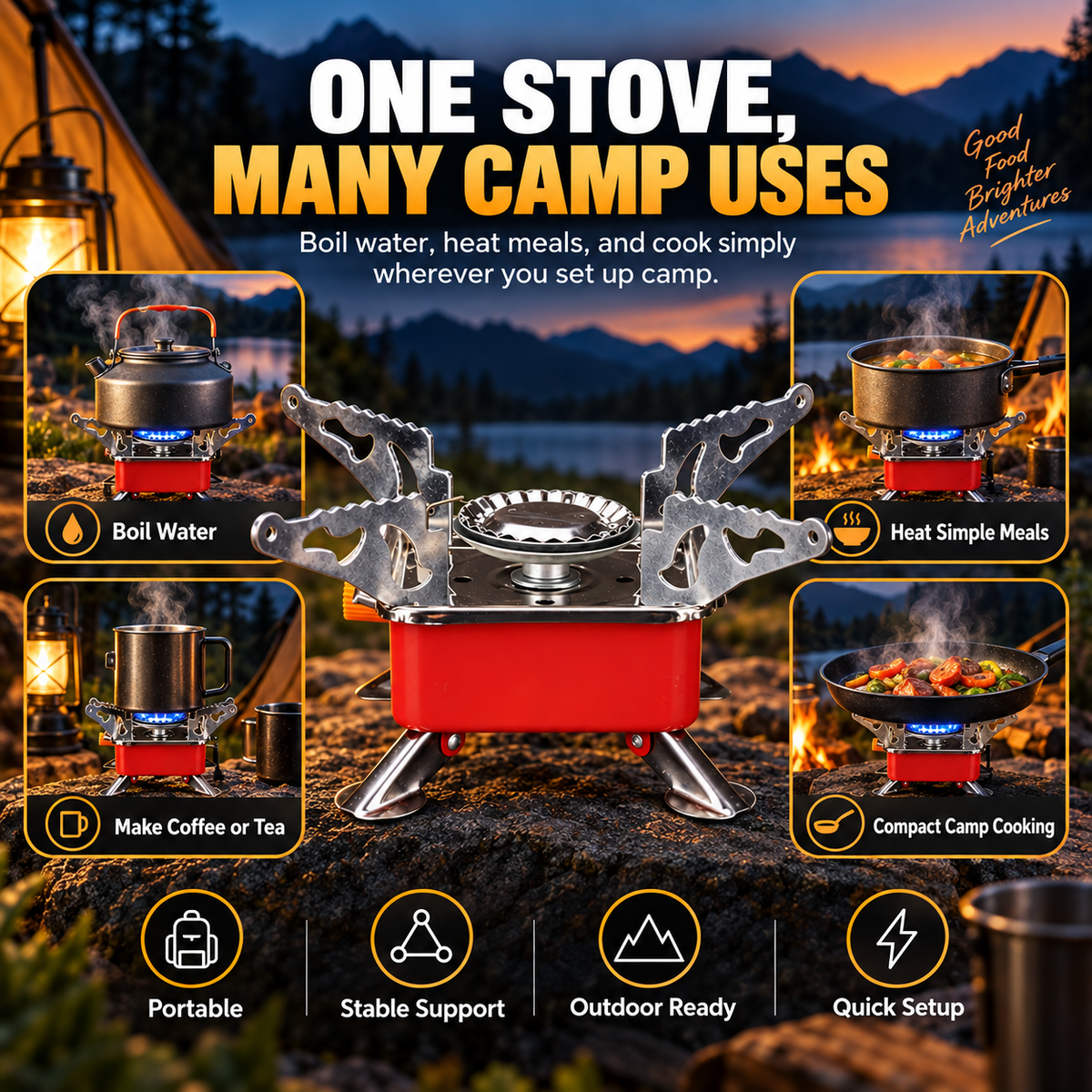 Portable Outdoor Folding Gas Stove