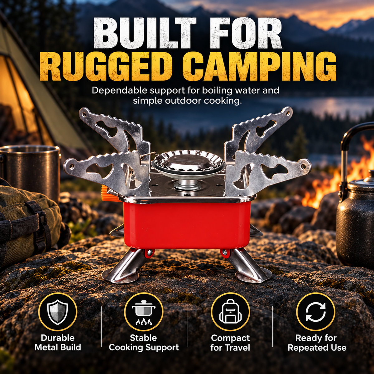 Portable Outdoor Folding Gas Stove