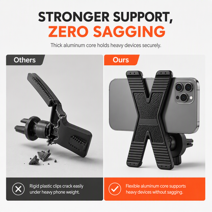 ⏳🔥LIMITED-TIME 50% OFF! ⏰Portable Foldable X-Shaped Silicone Phone Stand Flexible Mobile Phone Holder