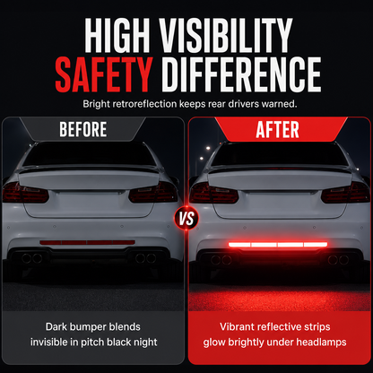 🚗 LIMITED‑TIME 50% OFF! 🔥Reflective Car Sticker Strips for Trunk & Rear Bumper