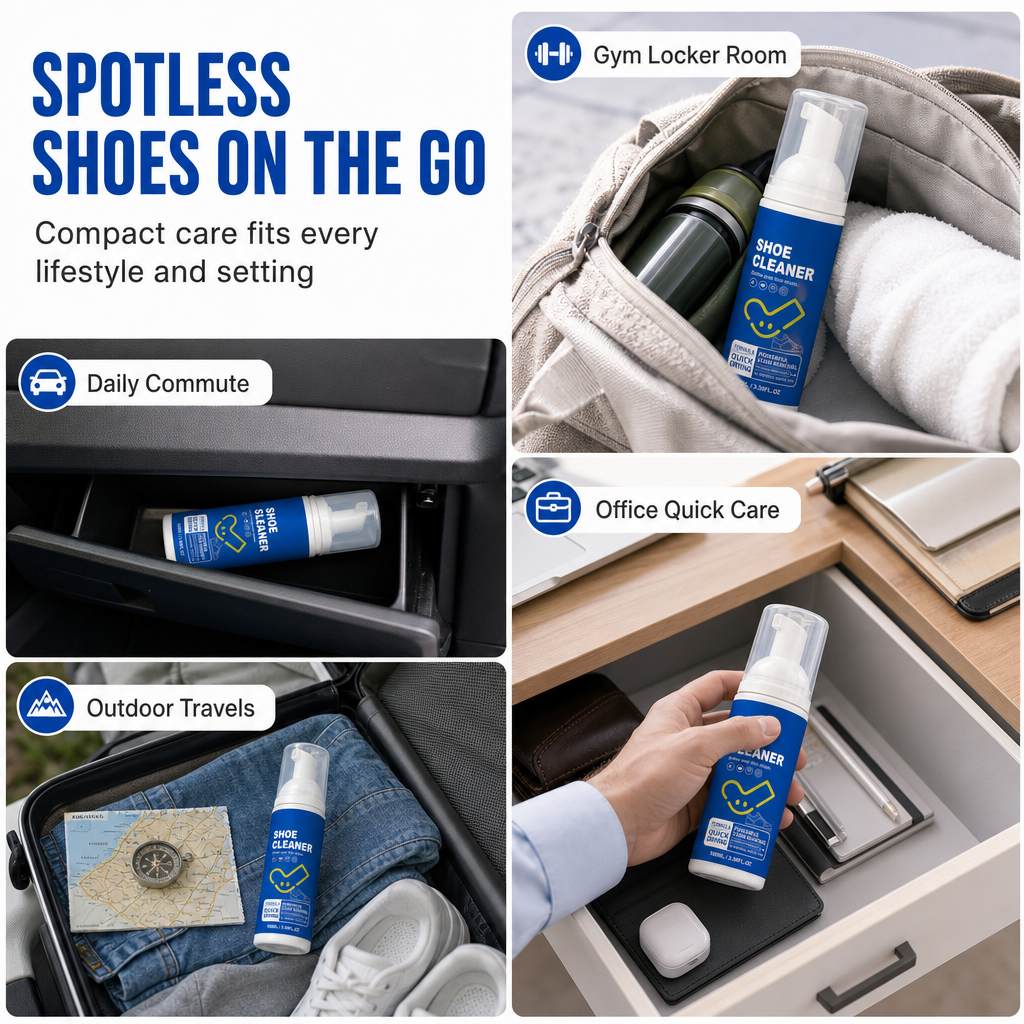 Clean Shoes Instantly! Waterless Foam Shoe Cleaning Mousse