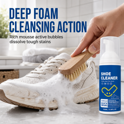 Clean Shoes Instantly! Waterless Foam Shoe Cleaning Mousse