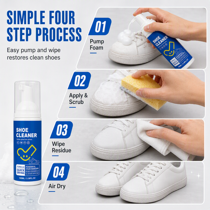 Clean Shoes Instantly! Waterless Foam Shoe Cleaning Mousse