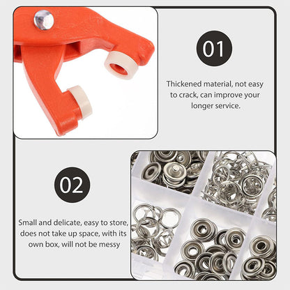 🧷 50% OFF TODAY ONLY ✨ Sew-Free Snap Fastener Plier Kit — No Needle, No Thread