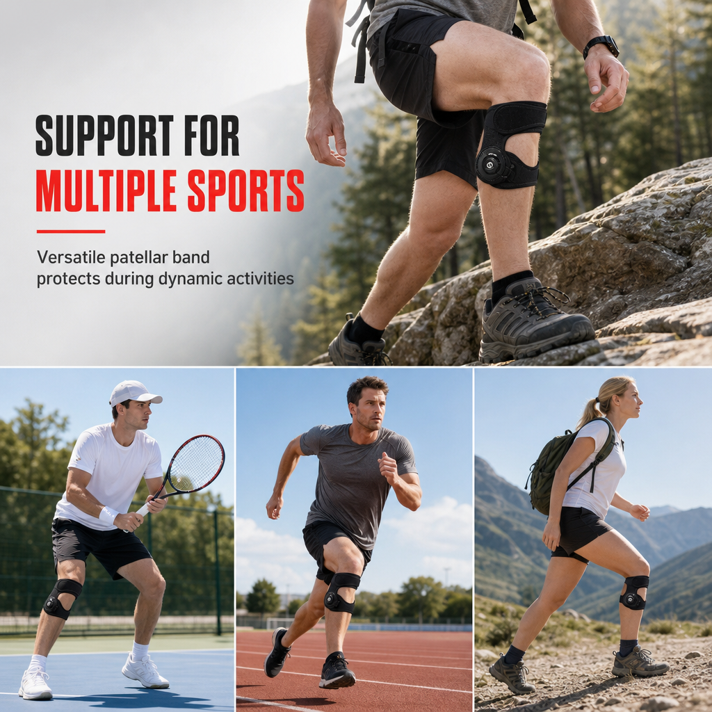 Adjustable Silicone Patella Stabilizer Strap