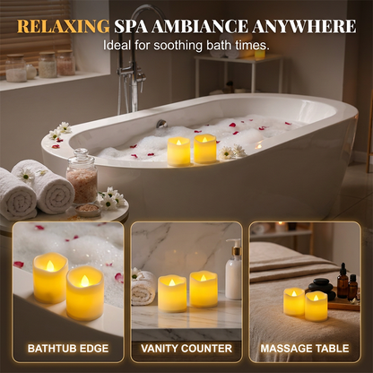 Warm Flickering Flameless LED Candles