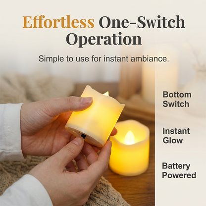 Warm Flickering Flameless LED Candles