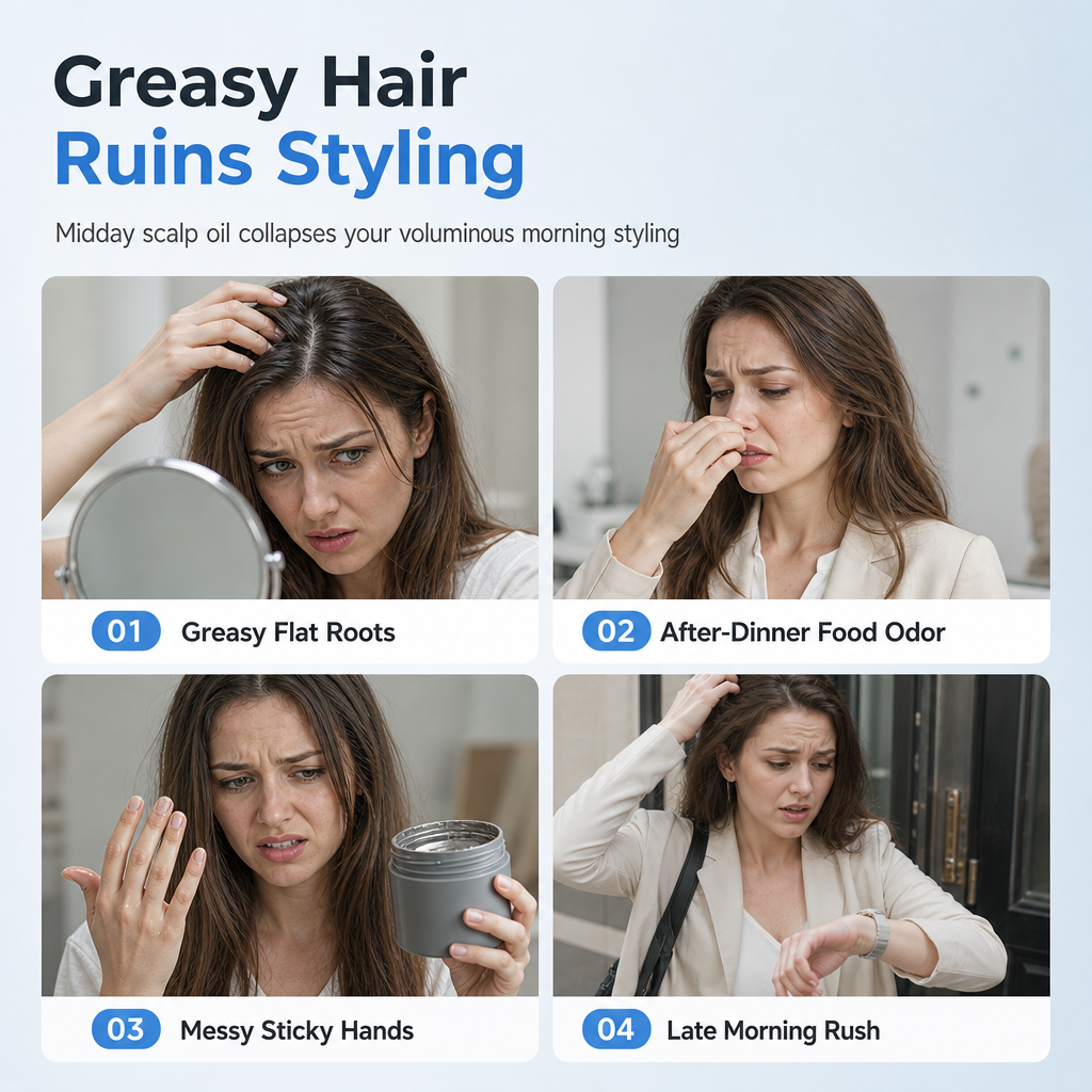 💇 Root Volumizing Gel Comb | No-Rinse 80ml
