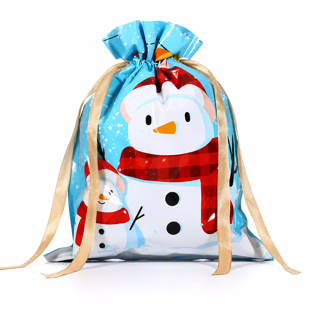 10 Pack Christmas Drawstring Candy Gift Bags