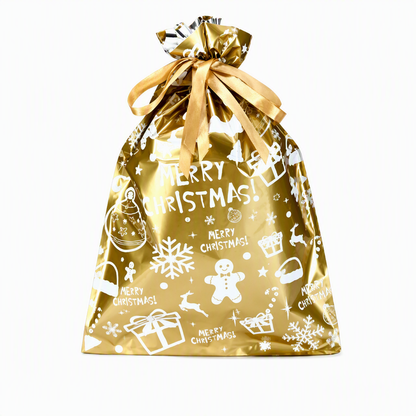 10 Pack Christmas Drawstring Candy Gift Bags
