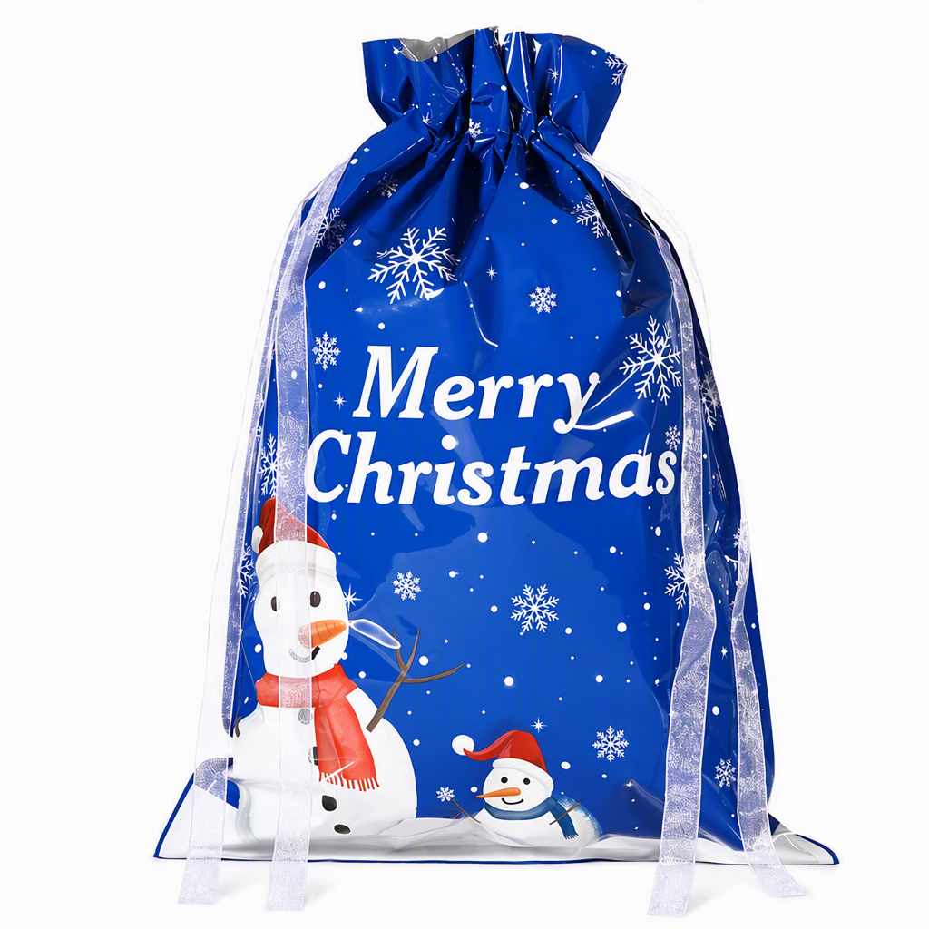 10 Pack Christmas Drawstring Candy Gift Bags
