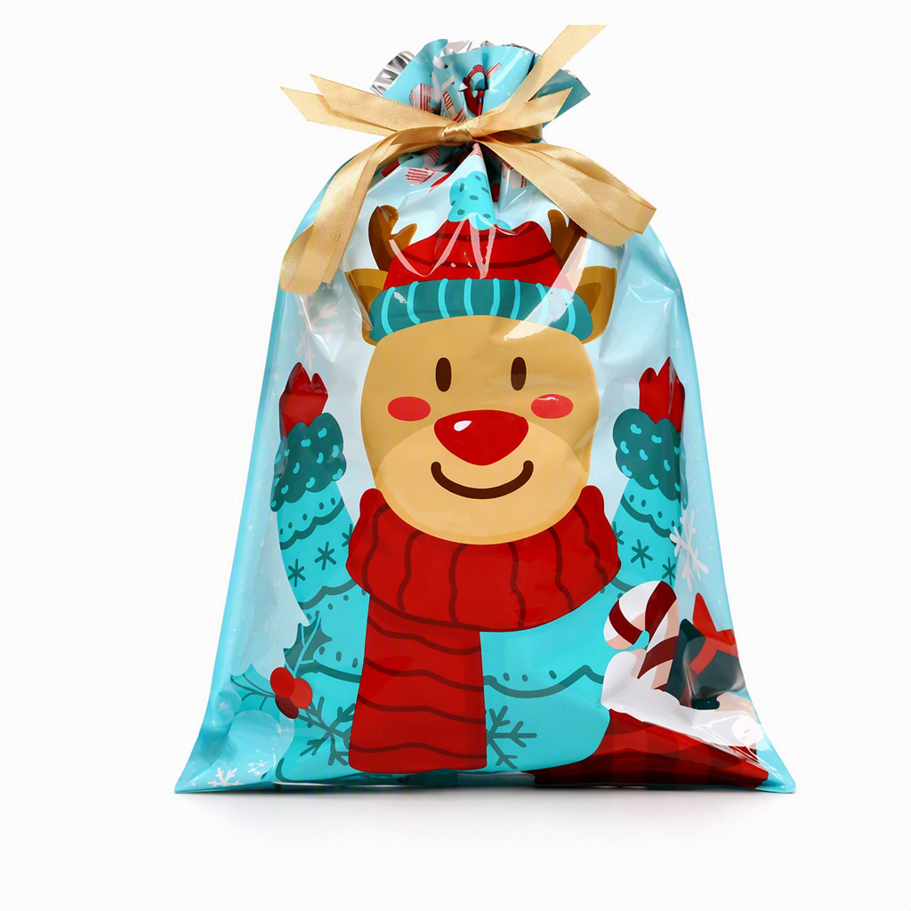 10 Pack Christmas Drawstring Candy Gift Bags