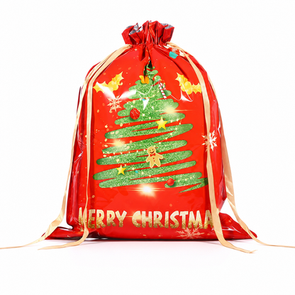 10 Pack Christmas Drawstring Candy Gift Bags