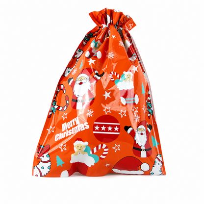 10 Pack Christmas Drawstring Candy Gift Bags