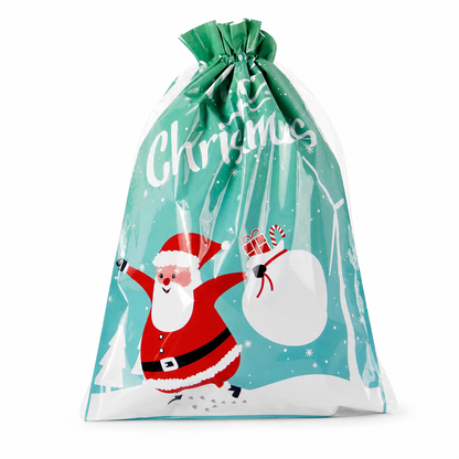10 Pack Christmas Drawstring Candy Gift Bags