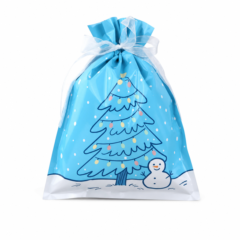 10 Pack Christmas Drawstring Candy Gift Bags