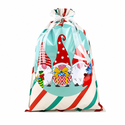 10 Pack Christmas Drawstring Candy Gift Bags