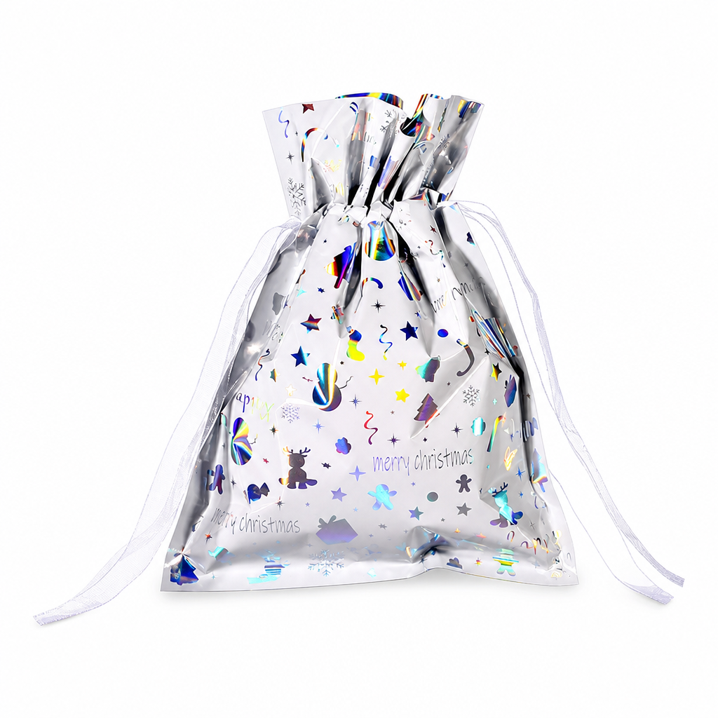 10 Pack Christmas Drawstring Candy Gift Bags