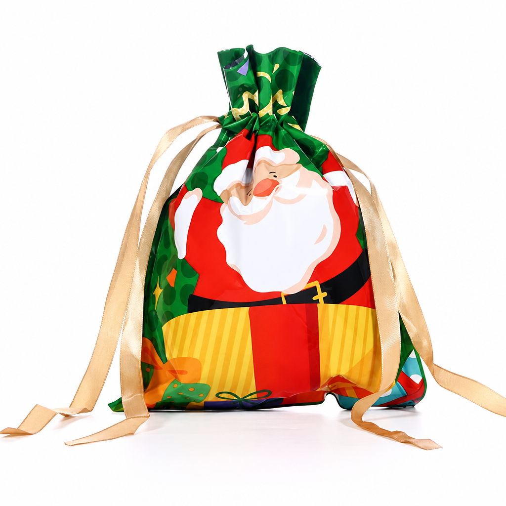 10 Pack Christmas Drawstring Candy Gift Bags
