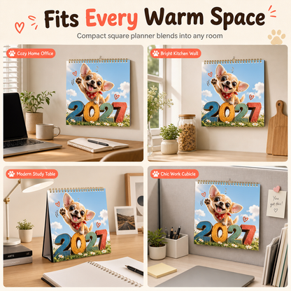 🎄🎁Christmas Sale 🐕Chihuahua 12 Month Wall Calendar