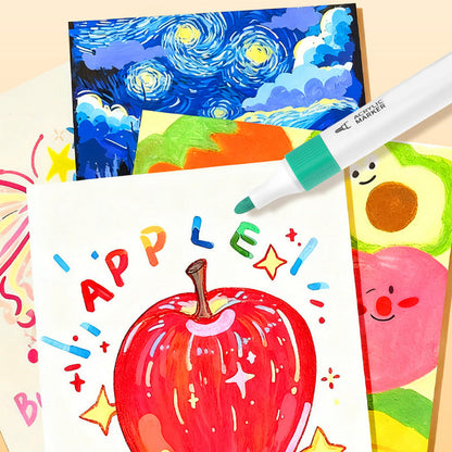 Vibrant Acrylic Brush Tip Markers Set