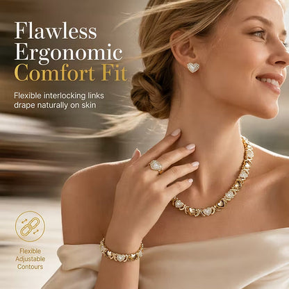 Classic Heart Shape Jewelry 4-Piece Set