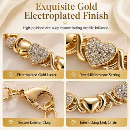 Classic Heart Shape Jewelry 4-Piece Set