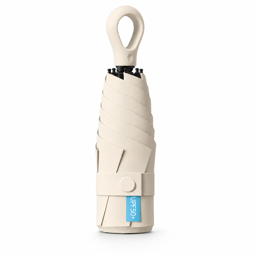 Portable 5-Fold Pocket Sun and Rain Umbrella