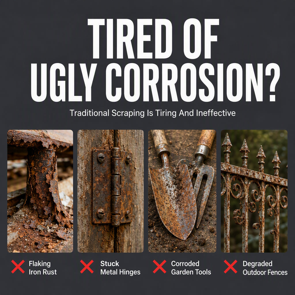 Rust Remover Spray and Protective Metal Rust Converter