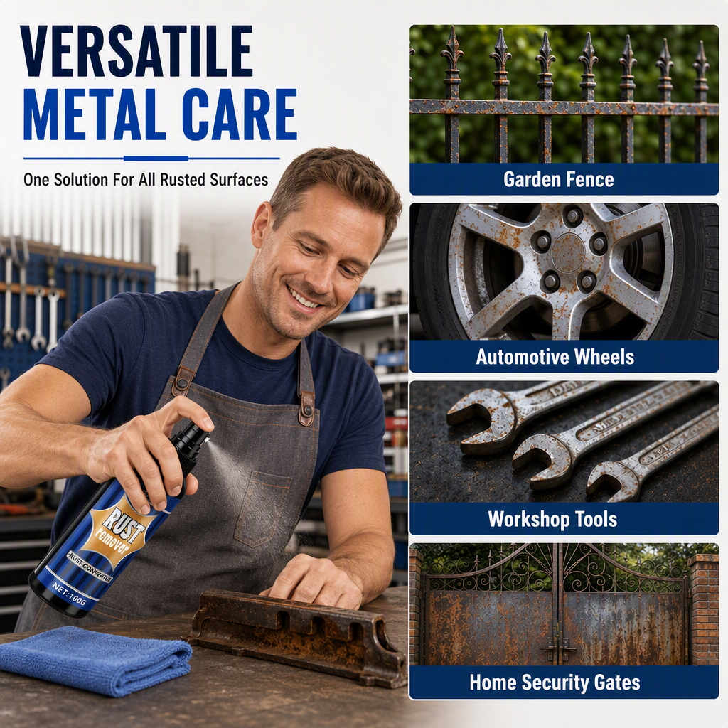 Rust Remover Spray and Protective Metal Rust Converter