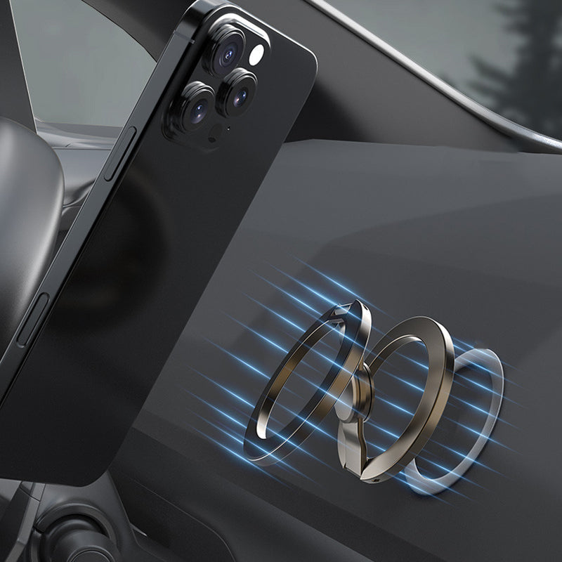 📱 360° Magnetic Phone Ring Stand | Foldable Grip
