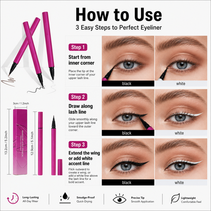 Waterproof Long-Lasting Liquid Eyeliner Pen