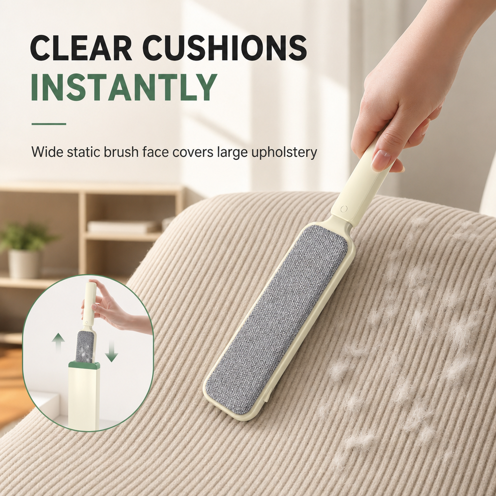 Double-Sided Electrostatic Lint Remover Brush