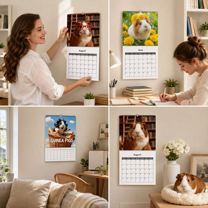 Add Cuteness Instantly! 2027 Guinea Pig Wall Calendar