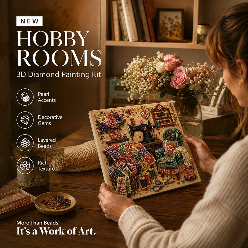 Create Sparkling Art Instantly! Relaxing Diamond Art Kit