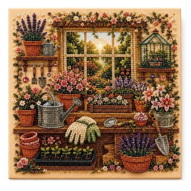 Create Sparkling Art Instantly! Relaxing Diamond Art Kit