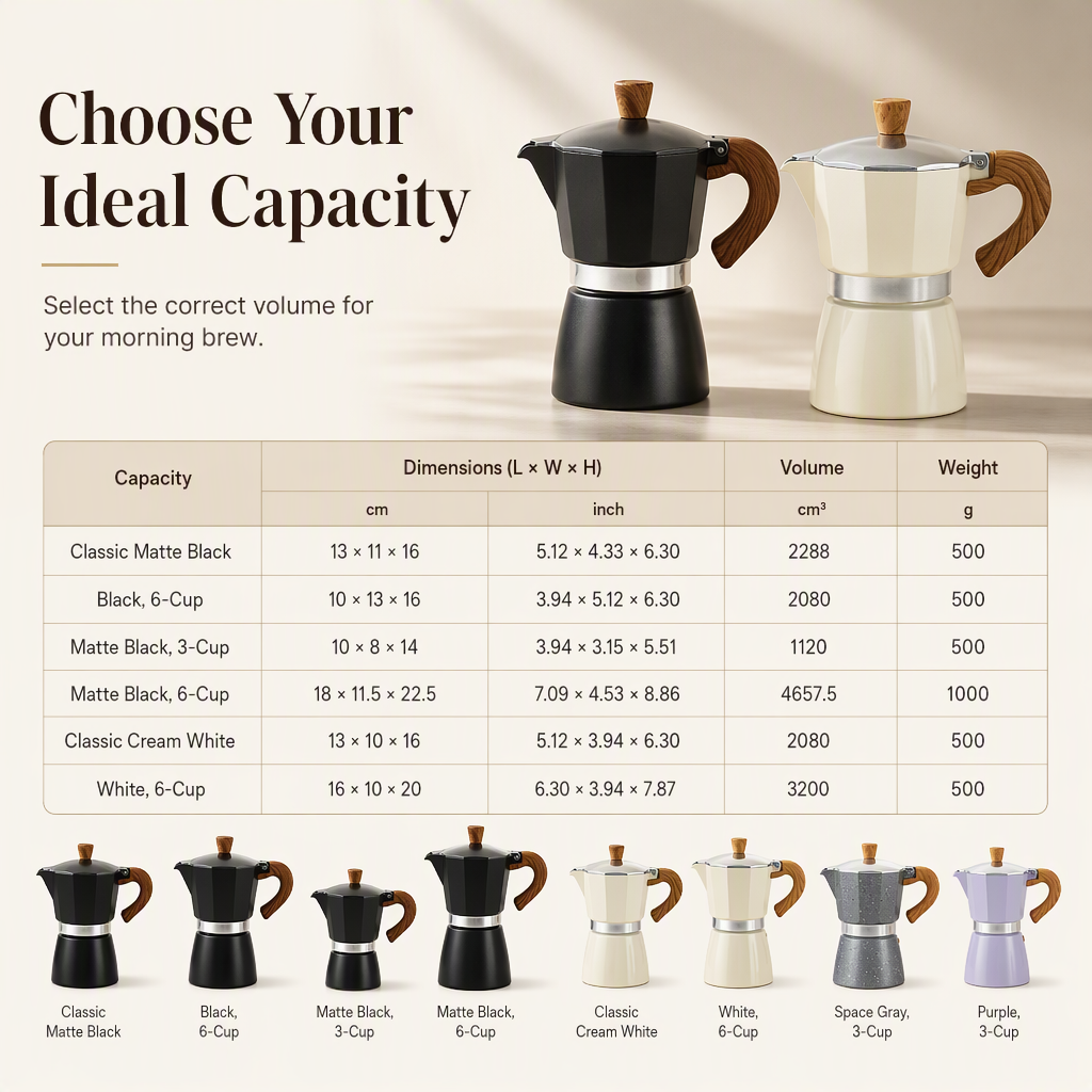 Classic Italian Moka Pot for Home Use