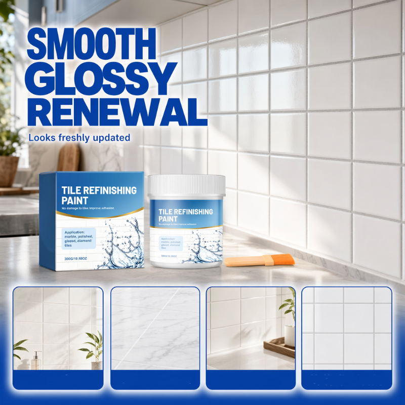 🛁 Limited-Time 50% Off 🎨 White Tile Refinishing Paint — Waterproof & Bright Finish ✨