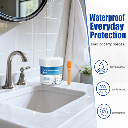 🛁 Limited-Time 50% Off 🎨 White Tile Refinishing Paint — Waterproof & Bright Finish ✨