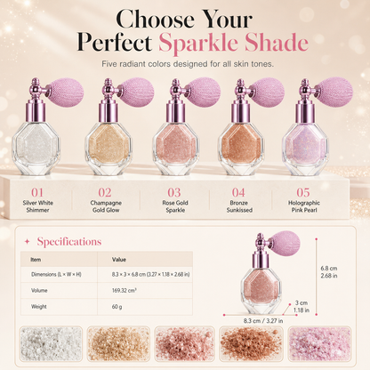 Add Sparkle Instantly! Vintage Body Shimmer Glitter Spray