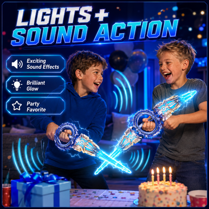 🎄🎁Christmas Special: Final Price Drop!🏆Rechargeable Double-Blade Light Up Sword